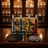 Bestseller Chicha Arabe en Acier Inoxydable et Alliage d'Aluminium Effet Miroir, Kit de Fumée avec Coffret Cadeau, Accessoires YKAP pour Narguilé