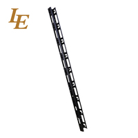 Panneau de gestion de câbles premium 19 pouces 1U en acier laminé à froid SPCC standard IEC297-2 avec anneaux en D pour organiseur de racks de serveurs - En stock