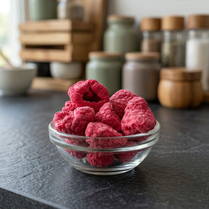 Poudre de framboise lyophilisée, saveur sucrée, faible en gras, ingrédient pour collation aux fruits, prêt à l'emploi, conditionnement en vrac pour applications alimentaires - Product Image 2