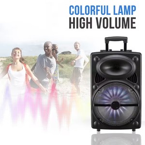 Portable Full Subwoofer 12 pouces BT Haut-Parleur Portable <span class=keywords><strong>Hifi</strong></span> Bass Outdoor Party Box Audio Grande Taille Style Classique Trolley Haut-Parleur - Product Image 2