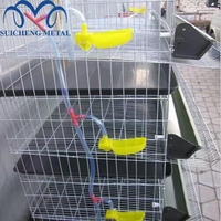 6 pneus capacité 240 cailles cage d'élevage de cailles cage en treillis métallique galvanisé automatique 4-6 niveaux cage à cailles