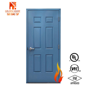 Approvazione UL/WH/FM 30 pollici X 80 Pollici Porta <span class=keywords><strong>Tagliafuoco</strong></span> in Acciaio a Sei Pannelli, Porta Esterna Commerciale con Telaio in Acciaio - Product Image 6