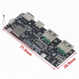 พาวเวอร์แบงค์ 22.5W 5 พอร์ต ชาร์จเร็วแบบสองทิศทาง โมดูลจ่ายไฟมือถือ แผงวงจร DIY วัสดุเมนบอร์ด QC4+PD3.0 - Product Image 2