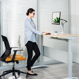 Soporte de Escritorio para <span class=keywords><strong>Monitor</strong></span> Individual de Aluminio y ABS Personalizado, Soporte de Brazo Único con Movimiento Completo para Monitores <span class=keywords><strong>LCD</strong></span> de 17-32 Pulgadas, 75x75 mm/100x100 mm - Product Image 2