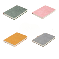 Produit promotionnel de vente chaude couverture en cuir souple motif en peau de mouton papeterie d'affaires A6/A5/B5 taille cahier de bureau