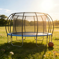 Trampolín Inflable Seguro de Polipropileno de 12 pies, Estilo Linterna, de Grado Comercial, Cama Elástica para Interiores/Exteriores, para Niños y Niñas