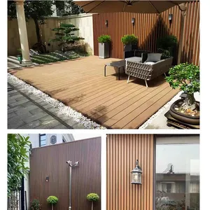 Wholesale Price Wpc Groove Exterior Wall Covering Waterproof Garden Decoration Ecological Outdoor Wpc Wall Panel