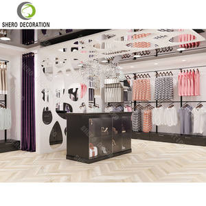 Dolce rosa completo porta abiti negozio Boutique mobili espositore <span class=keywords><strong>Vintage</strong></span> da donna negozio di abbigliamento porta abiti - Product Image 6