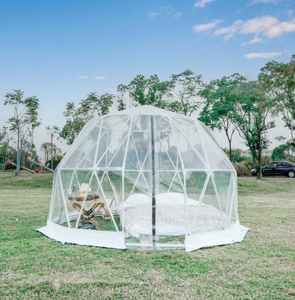Tente Dôme Géodésique Imperméable de 3,6 m de Diamètre pour Glamping, Jardin et Extérieur, Design Hexagonal Moderne, Double Couche en Polyester - Product Image 1