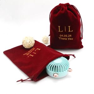 Bolsas de Regalo de Perfume de Terciopelo con Logotipo Bordado Personalizado, Resistentes a Impactos, con Cordón de Encaje Pequeño y Cierre de Cinta - Product Image 4