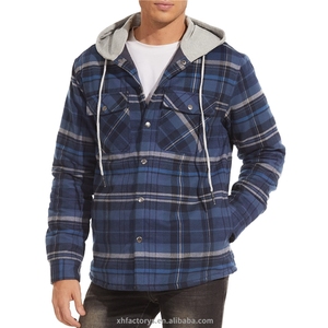 Nuova <span class=keywords><strong>giacca</strong></span> di flanella invernale da uomo casual scozzese primaverile <span class=keywords><strong>e</strong></span> autunnale cappotto foderato trapuntato scozzese foderato in pile <span class=keywords><strong>giacca</strong></span> da <span class=keywords><strong>camicia</strong></span> spessa Outwear - Product Image 4