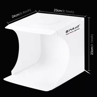 Prix d'Usine Boîte à Lumière 20cm Mini Studio Photo Portable pour Petits Articles Accessoires de Photographie avec 6 Fonds Gratuits