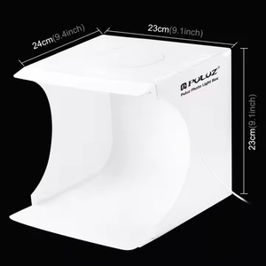 Prix d'Usine Boîte à Lumière 20cm Mini Studio <span class=keywords><strong>Photo</strong></span> Portable pour Petits Articles Accessoires de Photographie avec 6 Fonds Gratuits - Product Image 3