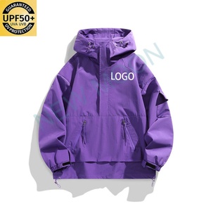 Customized Logo Stitching Hooded Mesh Breathable Outdoor <b>Camouflage</b> Sports Running Windbreaker Men's Jacket - Product Image 5