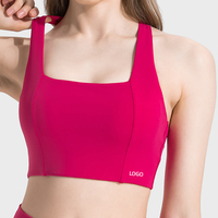 Top vendeur en forme de H beauté dos une pièce coupe fixe sous-vêtements de sport pour femmes Pilates haute élastique nude sensation soutien-gorge de sport