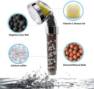 Oferta Especial: Cabezal <span class=keywords><strong>de</strong></span> Ducha Ionizador ORIN SW-04 con Filtro <span class=keywords><strong>de</strong></span> Vitamina C Iónica y Cromo - Ecológico, Manual, 180L/H, con Bolas <span class=keywords><strong>de</strong></span> Cerámica <span class=keywords><strong>de</strong></span> <span class=keywords><strong>Sulfito</strong></span> <span class=keywords><strong>de</strong></span> <span class=keywords><strong>Calcio</strong></span> - Product Image 2