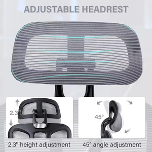 High Back <b>Swivel</b> Ergonomic Office <b>Chair</b> with Foot Rest 2D Headrest & Dynamic Lumbar Support - Product Image 6
