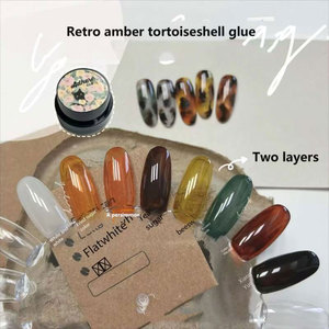 New Professional 5ml Japanese Filling Amber Gel Polishing Agent Translucent Permanent Gel Nail <b>Polish</b> Custom Logo Nail <b>Polish</b> - Product Image 4
