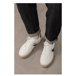 Men's Retro Leather Mesh Casual Sneakers Anti-Slip Spring/Winter Training Shoes for Daily Streetwear & Walking - Product Image 5