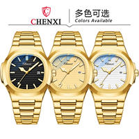 CHENXI 8222 Montres de couple, paire de montres-bracelets à quartz de luxe pour hommes et femmes, montres pour dames, nouveau produit, ensembles de montres pour lui et pour elle