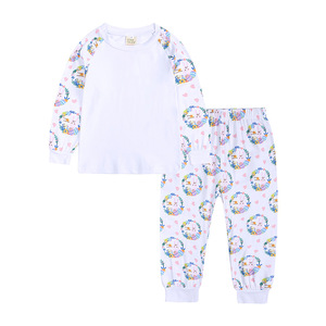 2025 nouveau oeuf de pâques <span class=keywords><strong>lapin</strong></span> ensemble conception unie garçons et filles maison vêtements moyens grandes tailles printemps automne pyjamas pour enfants - Product Image 1