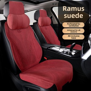 Nouvelle Housse de Siège de Voiture en Daim <span class=keywords><strong>OLIVER</strong></span> Universelle Quatre Saisons, Luxe, Chaude, Fine, Demi-Housse - Product Image 4