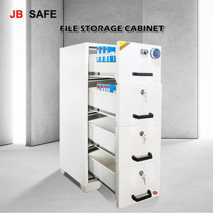 JBcoffret fort dogital classeur 4 tiroirs armoire de remplissage ignifuge 2 heures coffre-fort ignifuge pour bureau - Product Image 5