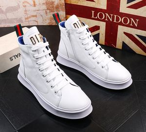 Bốt ngắn cỡ trung cổ cao cổ phong cách Hàn Quốc thời thượng cho nam giày thể thao thường ngày mùa đông đế dày thanh niên mùa xuân thu tăng chiều cao - Product Image 5