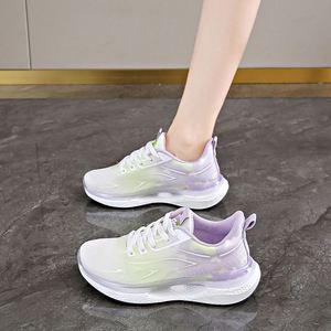 Chaussures de course pour femmes YF-S18 avec plaque en carbone, absorption des chocs, légères, respirantes, lacets avant, toutes saisons, pour étudiants - Product Image 4