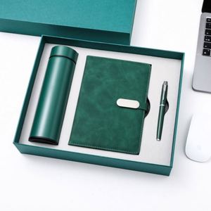 Set de Cuaderno de Cuero Premium con Bolígrafo de Acero Inoxidable y Llavero en Caja de Regalo de Lujo para Clientes Corporativos - Product Image 6