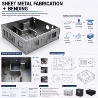 Servicio de Fabricación de Chapa Metálica de Alta Calidad, Estampado Personalizado, Servicio de Doblado, Caja de Ordenador ATX, Caja de PC para Juegos