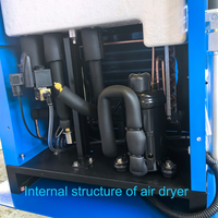 CE 7.5kw 10HP 4 en 1 compresseur d'air à vis 8kg 8bar