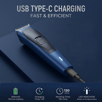 Recortadora de Pelo Eléctrica OEM ODM para Hombre, Carga Tipo-C, Cortadora de Barba, 7000 RPM, Cuchilla Afilada, Máquina de Cortar Pelo para el Hogar