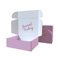 Caja de Cartón Corrugado para Envíos de Ropa Blanca con Logotipo Personalizado para Cuidado Personal y Ropa Interior