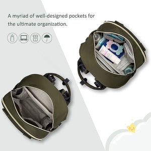 Muestra gratuita de bolsas de pañales multiusos para madres viajeras, juego de cuatro piezas de bolsas de pañales para bebé de buena calidad - Product Image 3