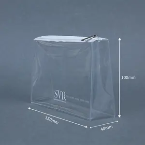 Bolsa de viaje de lona de cuero TPU para teléfono móvil impermeable transparente para cosméticos o teléfono