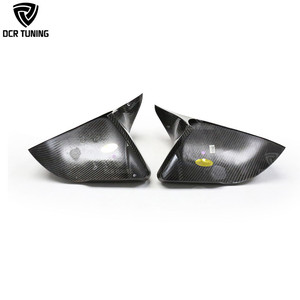 Couvercle de miroir sec en fibre de carbone pour <span class=keywords><strong>Ford</strong></span> <span class=keywords><strong>Mustang</strong></span> 2014 +, version européenne de style M, boîtier de miroir de voiture - Product Image 3