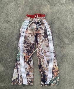 Celana kamuflase kustom 100% katun, celana olahraga pinggang ganda, celana kamuflase pohon asli cetak Digital kualitas tinggi - Product Image 2