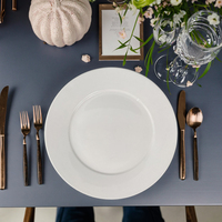 Vente en gros d'usine Assiette en céramique chinoise de 7,15 pouces Assiette à dîner Restaurant Assiettes en porcelaine Haute résistance Assiette ronde en céramique