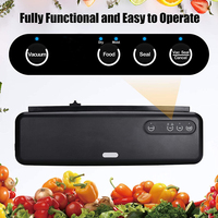 Machine de mise sous vide alimentaire électrique automatique 130W -60Kpa, modes sec et humide, avec coupe-plastique intégré, double scellage, pour cuisine
