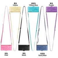 Étui portefeuille en cuir à fermeture éclair avec lanière et porte-cartes multiples pour Redmi NOTE 15 Pro Plus 5G 14 4G 13 12 12C 13C 14C 15C 15A