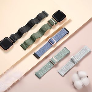 Tali Olahraga Nilon Tenun Elastis untuk Fitbit <span class=keywords><strong>Versa</strong></span> 2, Tali Pengganti Jam Tangan Pintar yang Lembut dan Elastis - Product Image 1