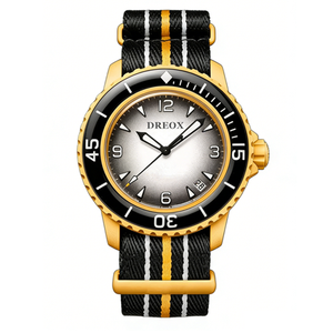 Reloj DREOX en Oferta, Exclusivo con Caja Transparente, Correa de Nailon, Resistente al Agua, Reloj de Pulsera de Cuarzo de Lujo para Hombre - Product Image 2