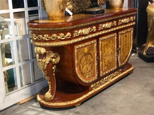 หรูหราแกะสลักบ้านห้องรับประทานอาหารเฟอร์นิเจอร์คลาสสิก Royal เก้าอี้ Lion Armchair - Product Image 6