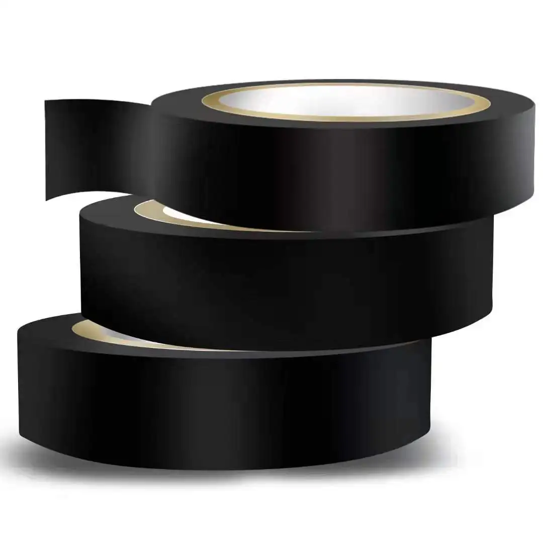 ワイヤーハーネス厚さ0.13mm幅17mm長さ10ヤードブラックホワイトレッド用PVC電気絶縁テープ