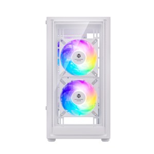 ABS + panneau en verre trempé boîtier d'ordinateur plaque arrière routage des fils, châssis d'ordinateur de bureau <span class=keywords><strong>blanc</strong></span> - Product Image 4