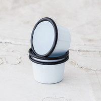 Petite vaisselle verte vintage personnalisée de 60 ml, 90 ml, 120 ml, pour condiments, collations, soucoupe, ramequin, bol, plat à sauce en émail pour la cuisine