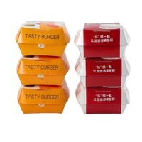 Empaquetado de marca de comida rápida con logotipo personalizado para sándwich, perro caliente, pollo frito, hamburguesa, hamburguesa, fiambrera, chicle en relieve