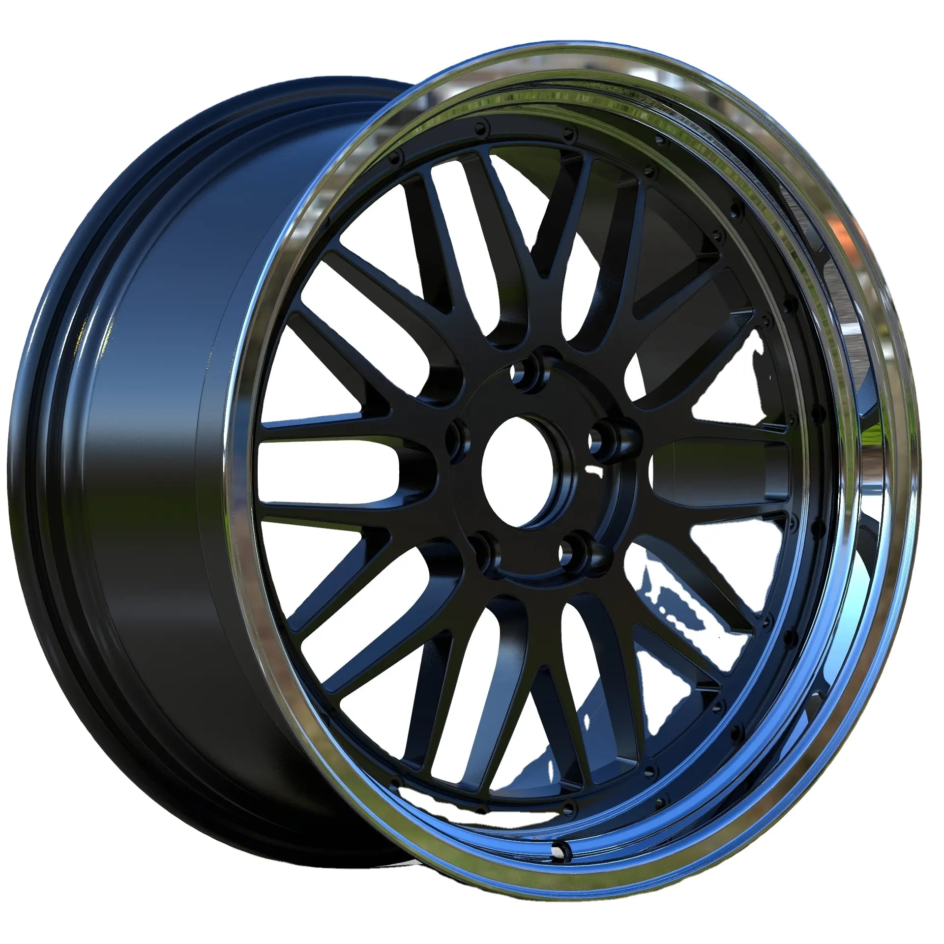 A038 Front and Rear 19inch 18 inch Deep Dish Wheel Rims