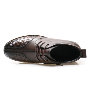 Botas de Estilo Nuevo Hechas a Mano con Diseño de Cuero Vacuno, Botas Impermeables de Invierno, Zapatos de Vestir para Hombre, Botas Casuales para Hombre - Product Image 4